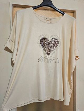 Camiseta oversize animal print