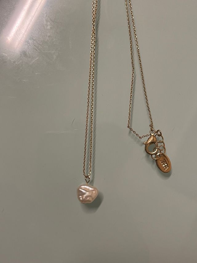 Collana perla oro - ciondolo