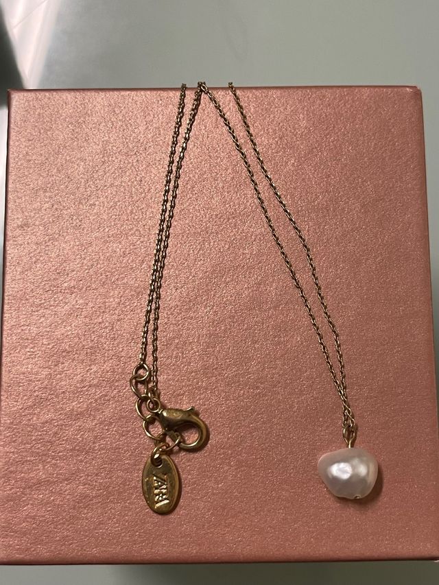 Collana perla oro - ciondolo