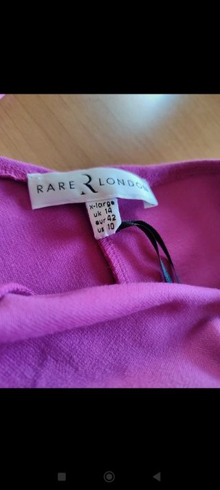 Vestito monospalla fucsia Misure in foto