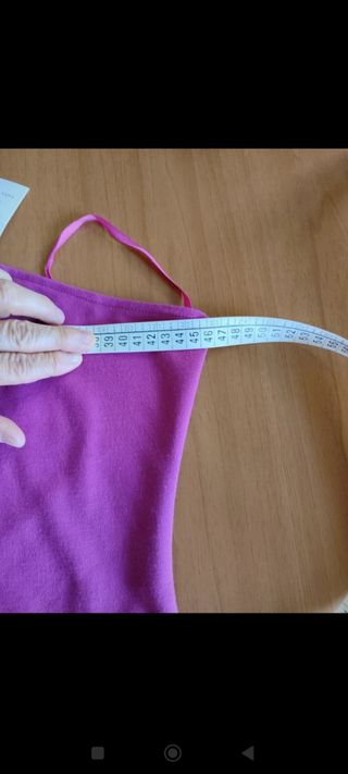 Vestito monospalla fucsia Misure in foto