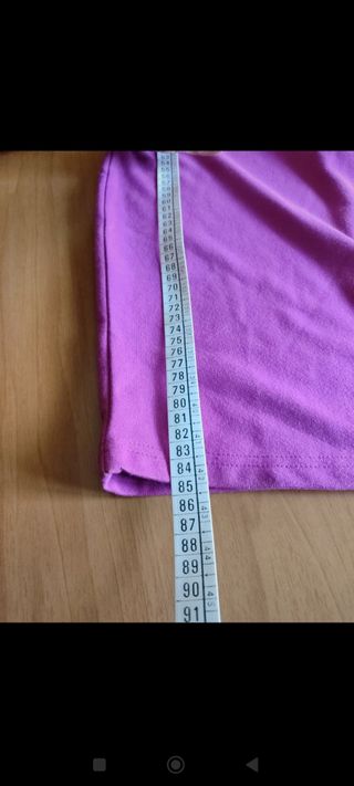 Vestito monospalla fucsia Misure in foto