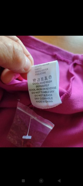 Vestito monospalla fucsia Misure in foto