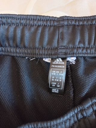 Pantalón Largo Adidas Deportivo Blanco y Negro