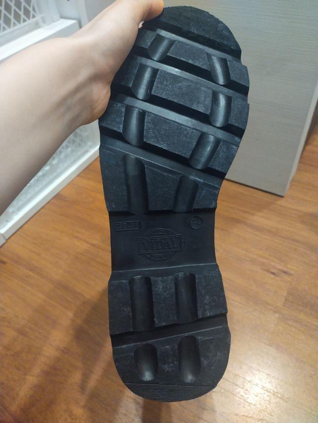 Botas Vidal negras militares