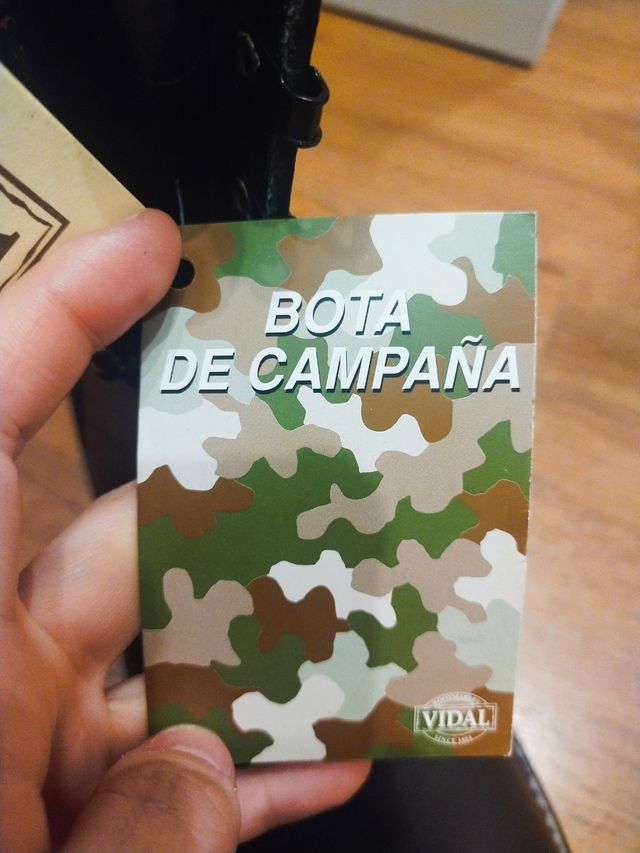 Botas Vidal negras militares
