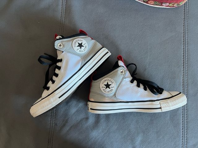Converse y geox : negras y blancas, talla 35 ambas