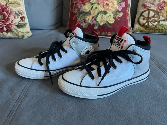 Converse y geox : negras y blancas, talla 35 ambas