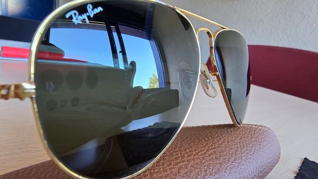 Ray-Ban Aviator, gafas de sol doradas