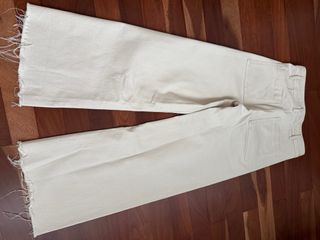 Pantalones anchos Zara beige