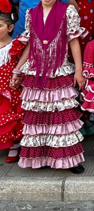 Traje flamenca niña 6-8 años