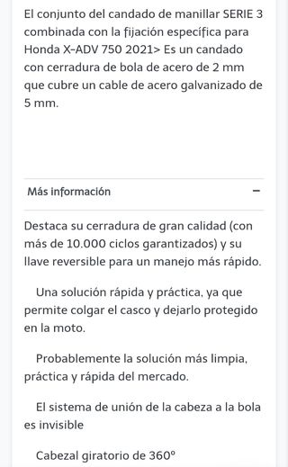 Antirrobo Honda X-ADV (2021+)