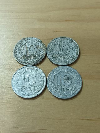 Monedas 10 céntimos 1959