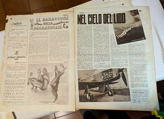 Rivista 1939 L'aquilone Settimanale 4 pezzi Vintag