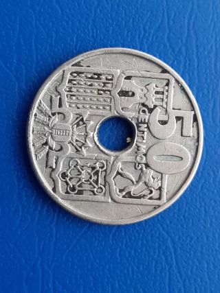 Monedas España 0,50cts 1949-1963