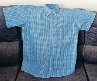 Camisa azul hombre verano