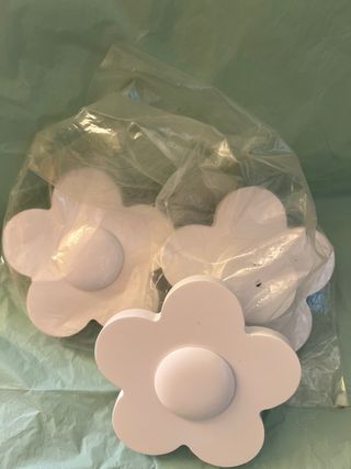 Tiradores para cómoda en forma de margarita