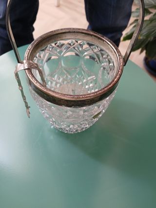 Cubitera de cristal.