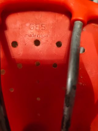 Sillín bici GES rojo vintage