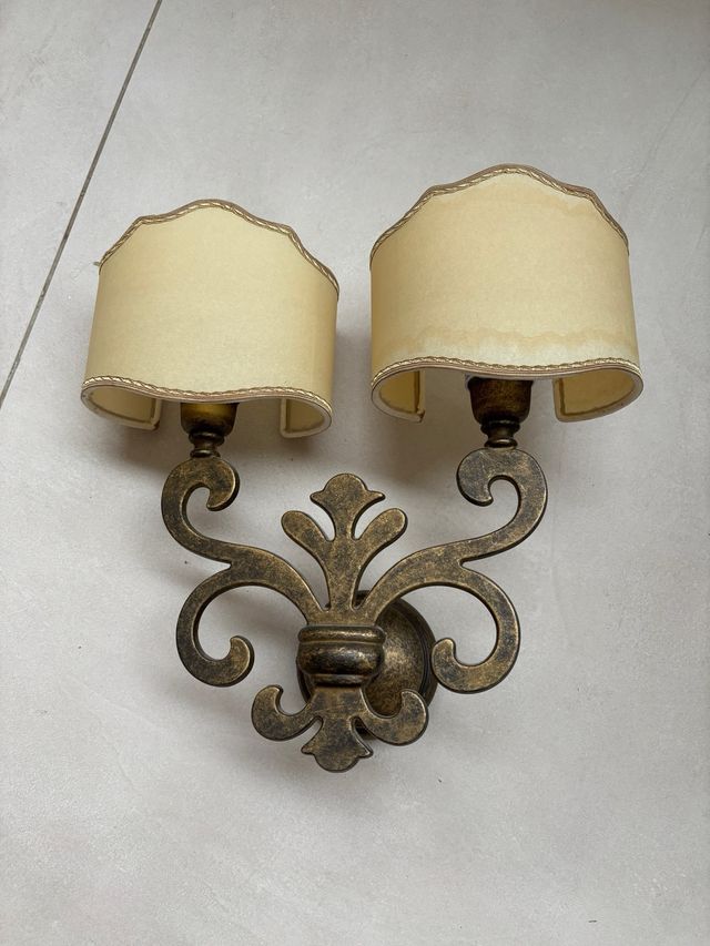 Lampada ferro battuto