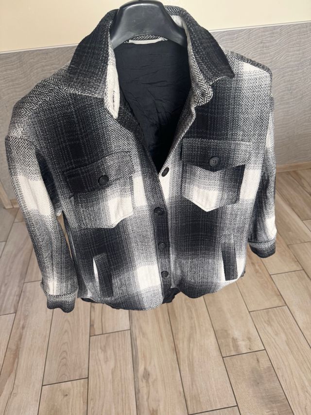 Giacca Flanella Scozzese B/N