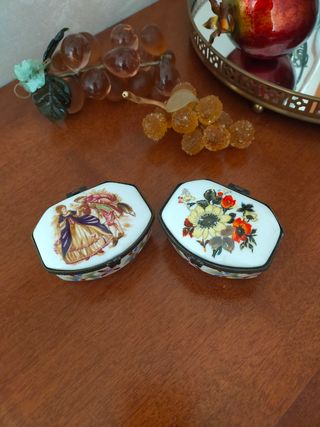 2 Scatoline Ceramica Vintage