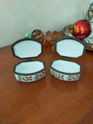 2 Scatoline Ceramica Vintage
