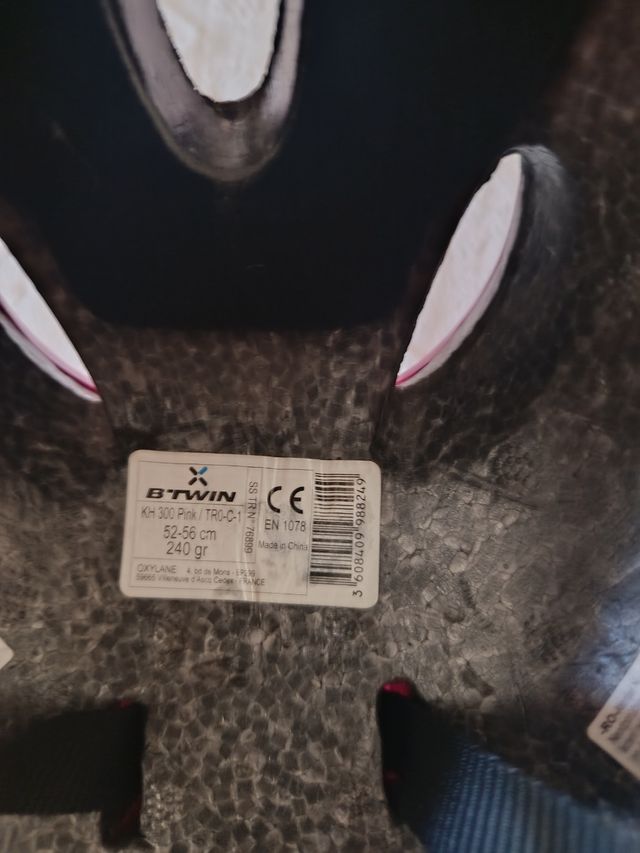 Casco bici niño rosa BTWIN