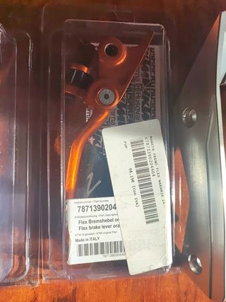 Manetas KTM Factory - Naranjas