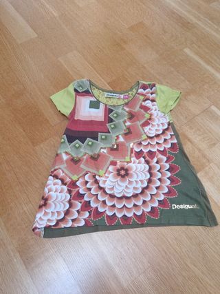 Vestito corto Desigual bimba 5/6 anni