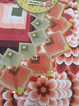 Vestito corto Desigual bimba 5/6 anni