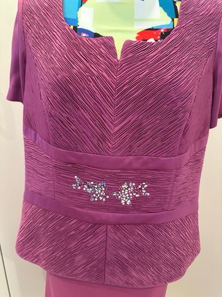 Traje fiesta morado