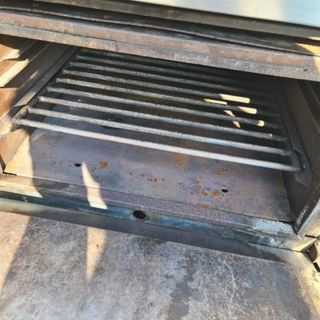 Cocina industrial a gas 4 fuegos doble planc