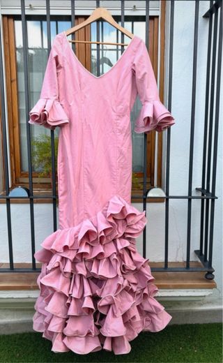 Traje Flamenca Rosa