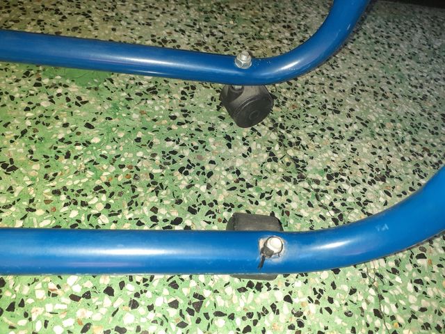 Cama plegable con su colchón.