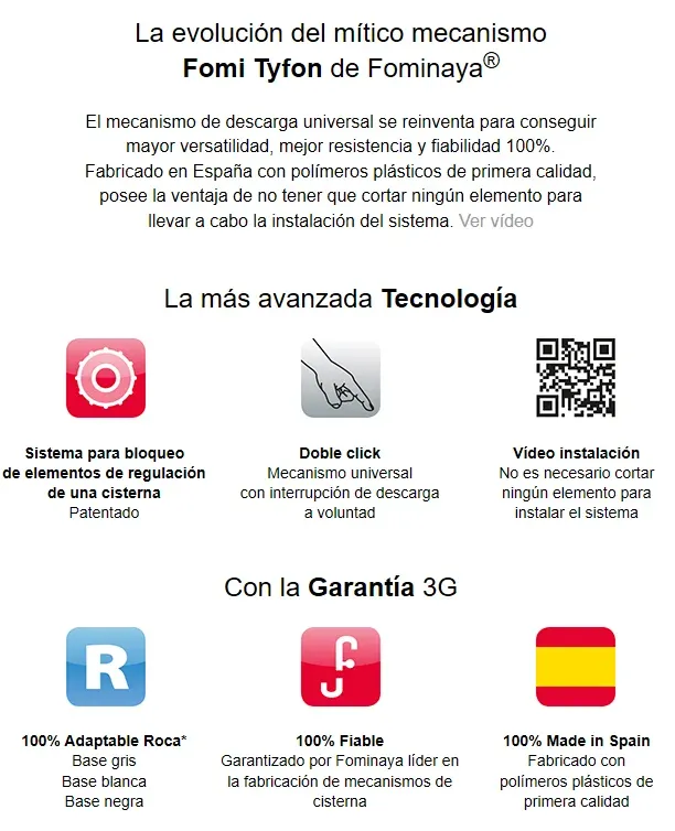 Descargador Wc Tyfón 10 3G FOMINAYA