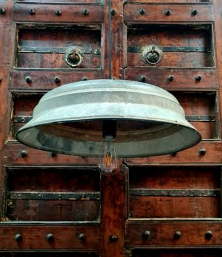 Lampada industriale rustica