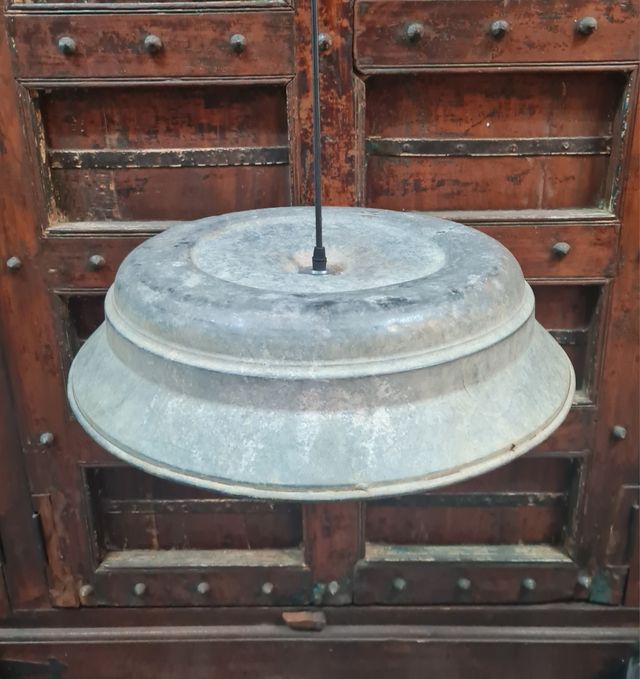 Lámpara rústica industrial