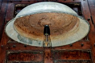 Lampada industriale rustica