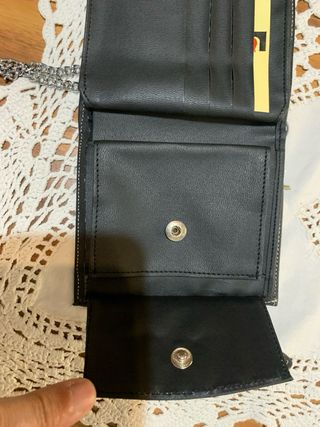 Portafoglio uomo nero - Catena