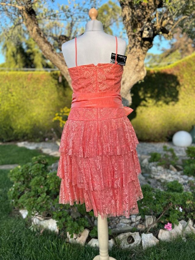 Vestito Vertize Gala rosa Tg 44