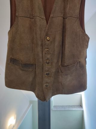 Gilet in pelle scamosciata Vintage