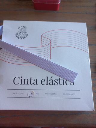 Cinta elástica blanca El Hada 25mm