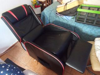 Sillón relax amarillo y negro