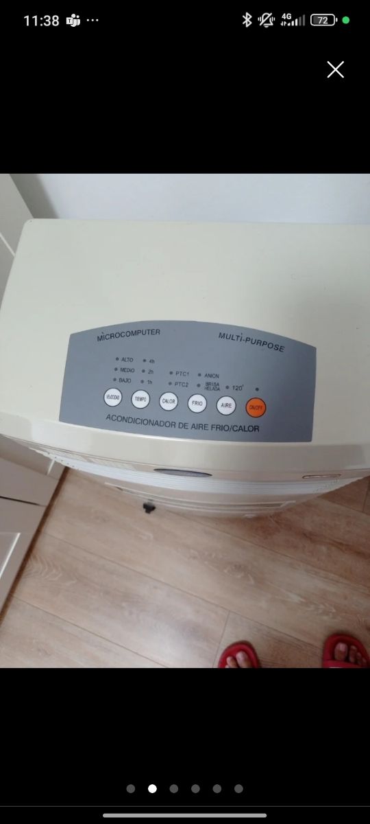 Calefactor portátil y ventilador con hielo