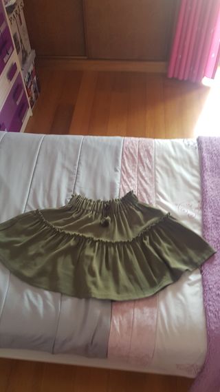 Saia verde tropa para crianças