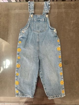 Peto vaquero niña Zara - flores