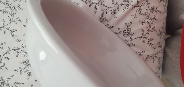 Fuente porcelana blanca