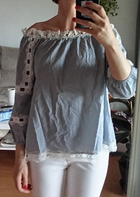 blusa de verano, algodon. Tintoretto. M/38