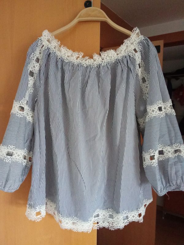 blusa de verano, algodon. Tintoretto. M/38